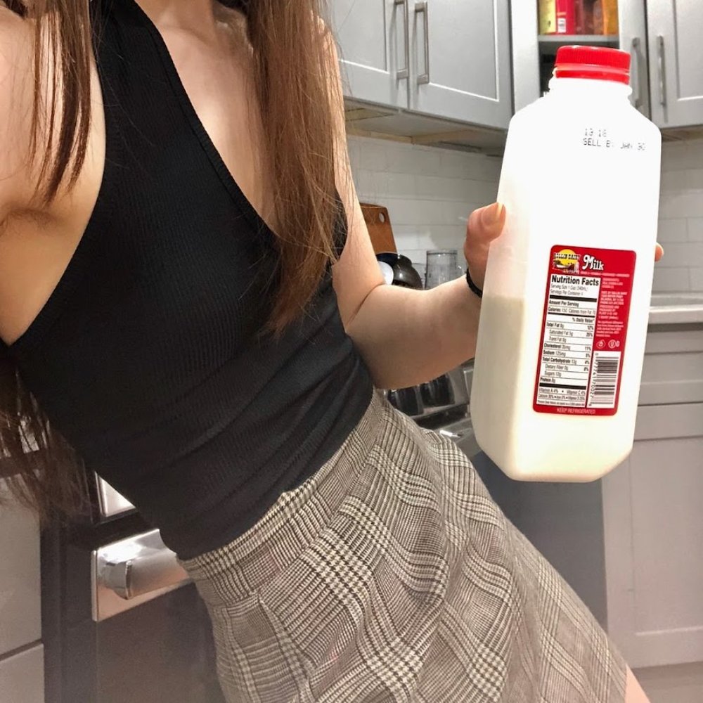 Plaid mini skirt